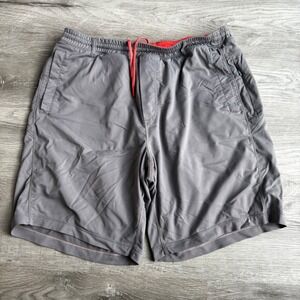 Bird Dogs Gray Performance Shorts Men's XL Elastic Waist Drawstring Gym Athletic